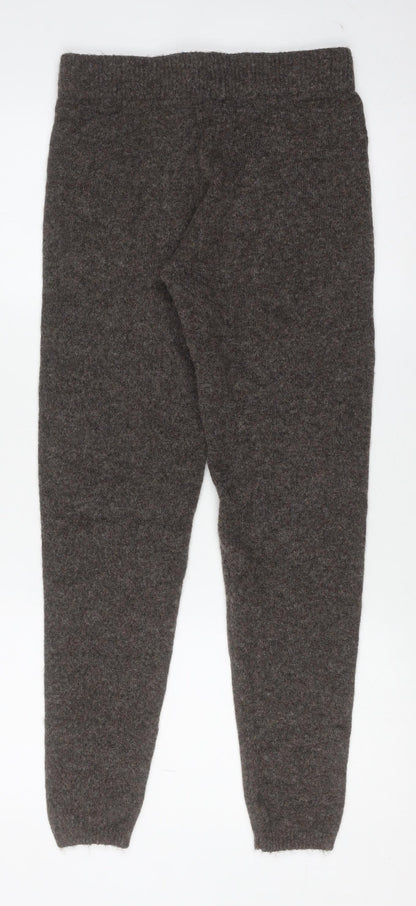 PrettyLittleThing Women Brown Knit Slim Leggings Size M