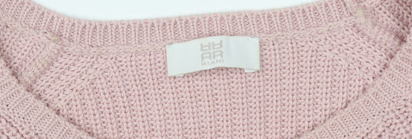 Womens UK Size 8 Riani Pink Pullover Jumper