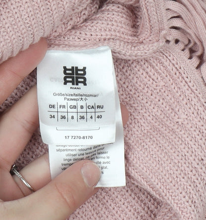 Womens UK Size 8 Riani Pink Pullover Jumper