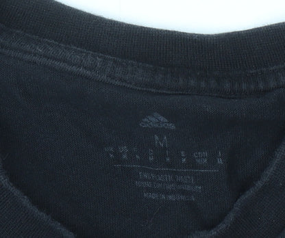 Mens UK Size M adidas Black  T-Shirt