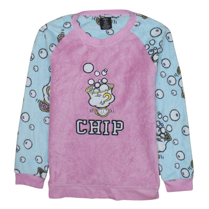 Disney Women’s Multicoloured Fleece Chip Pyjama Top Size 6-8