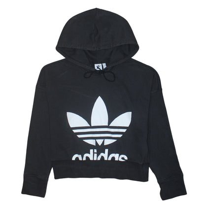 Womens UK Size 10 adidas Black Pullover Hoodie