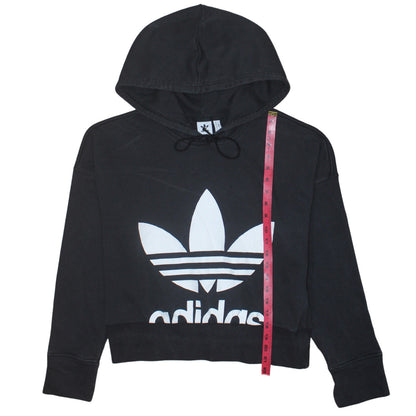Womens UK Size 10 adidas Black Pullover Hoodie