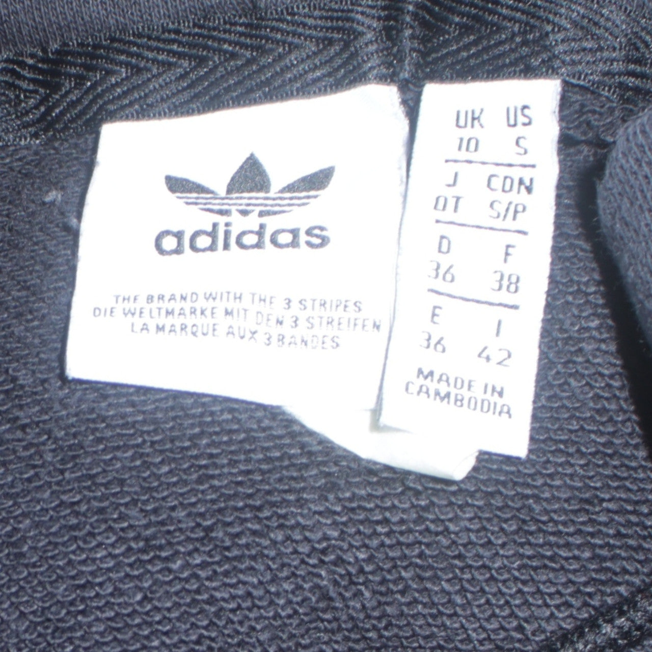 Womens UK Size 10 adidas Black Pullover Hoodie