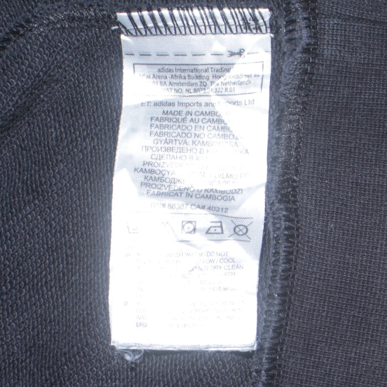 Womens UK Size 10 adidas Black Pullover Hoodie