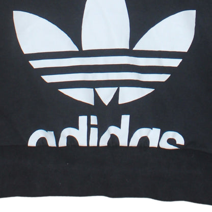 Womens UK Size 10 adidas Black Pullover Hoodie