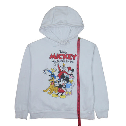 Womens UK Size 10/12 Primark White Pullover Hoodie