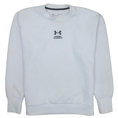 Womens UK Size XS Under armour White Pullover Sweatshirt