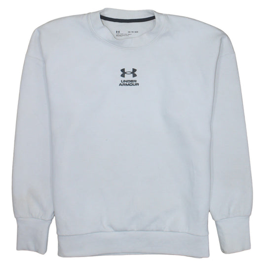 Womens UK Size XS Under armour White Pullover Sweatshirt