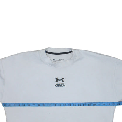 Womens UK Size XS Under armour White Pullover Sweatshirt