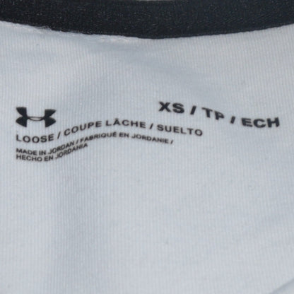 Womens UK Size XS Under armour White Pullover Sweatshirt