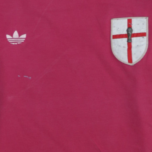 Womens UK Size M adidas Red Basic T-Shirt