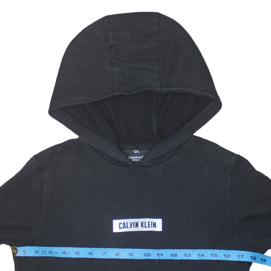 Mens UK Size S Calvin Klein Black Pullover Hoodie
