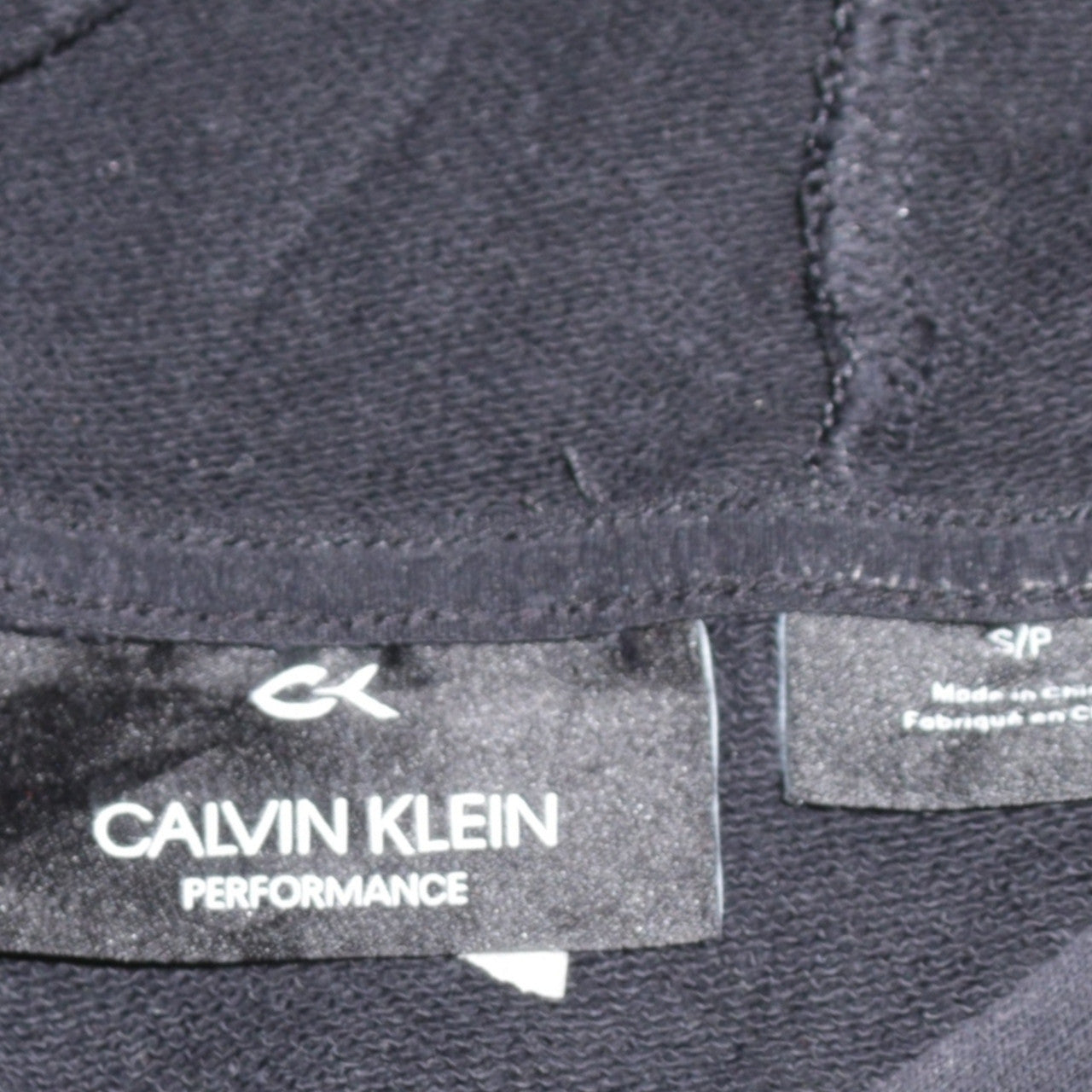 Mens UK Size S Calvin Klein Black Pullover Hoodie