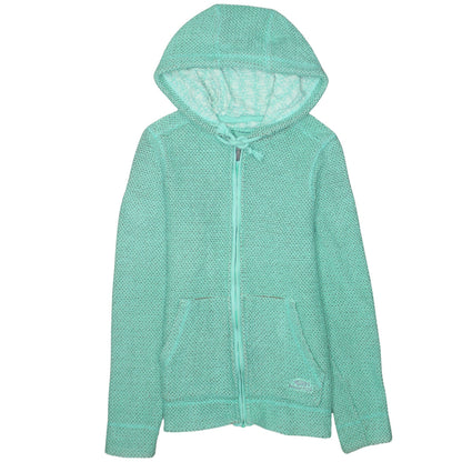 Womens UK Size 10 Weird Fish Green Full Zip Hoodie
