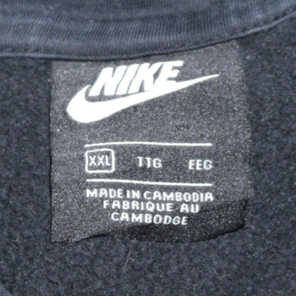 Mens UK Size 2XL Nike Black Pullover Hoodie
