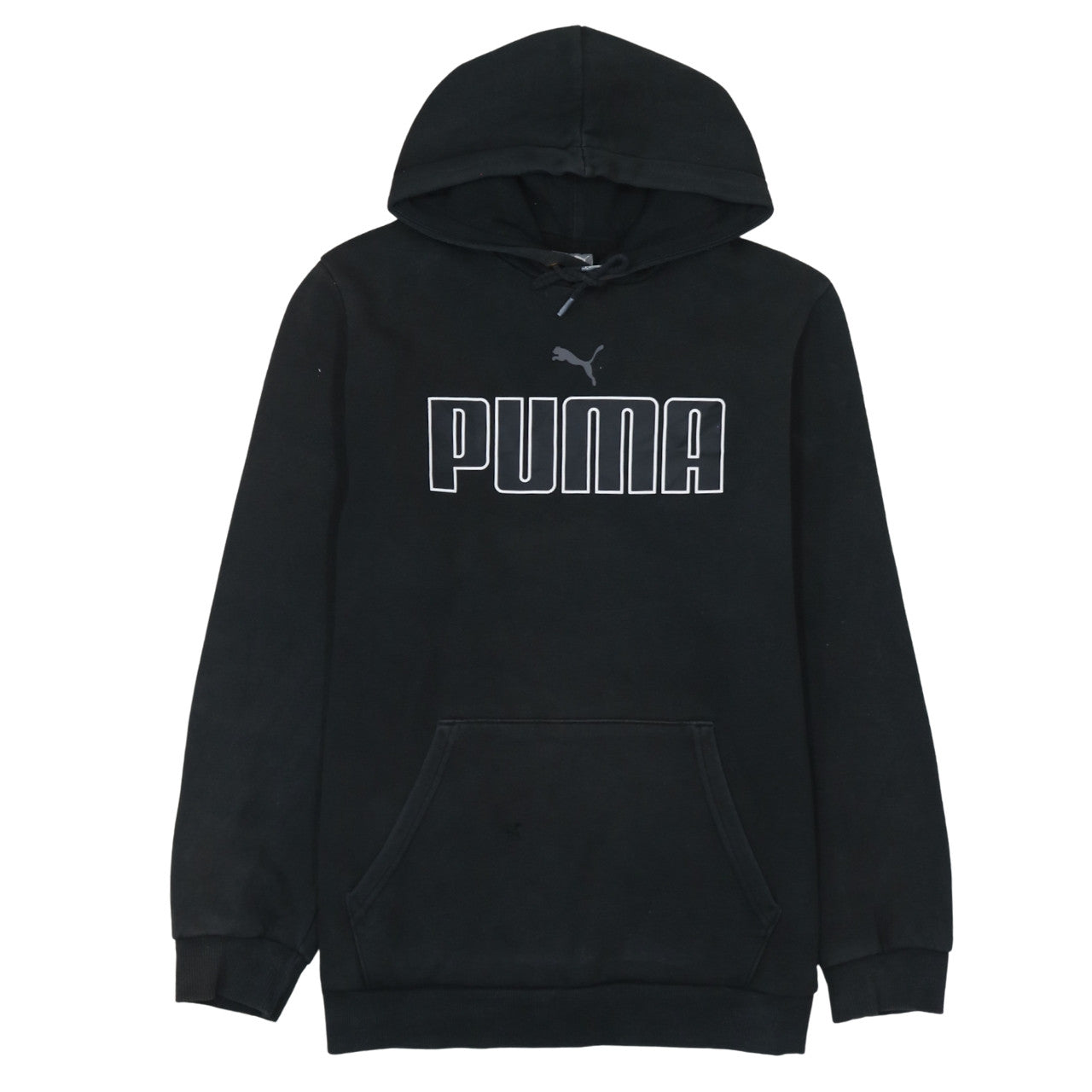 Mens UK Size M PUMA Black Pullover Hoodie