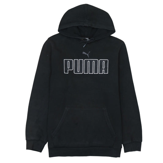 Mens UK Size M PUMA Black Pullover Hoodie