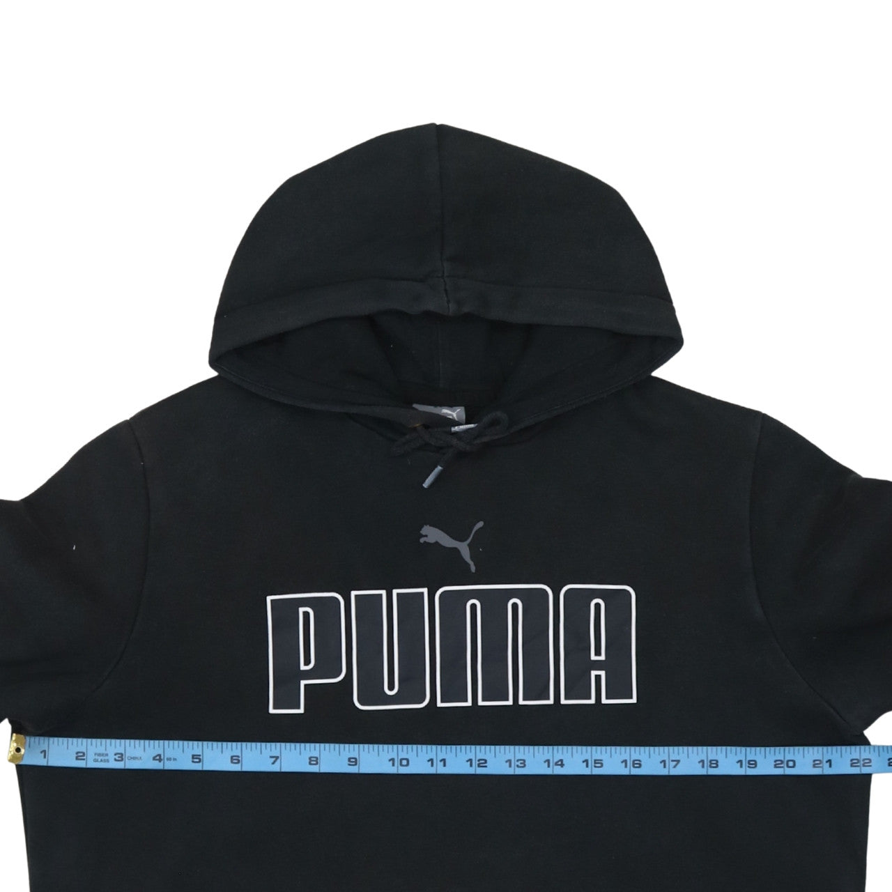 Mens UK Size M PUMA Black Pullover Hoodie