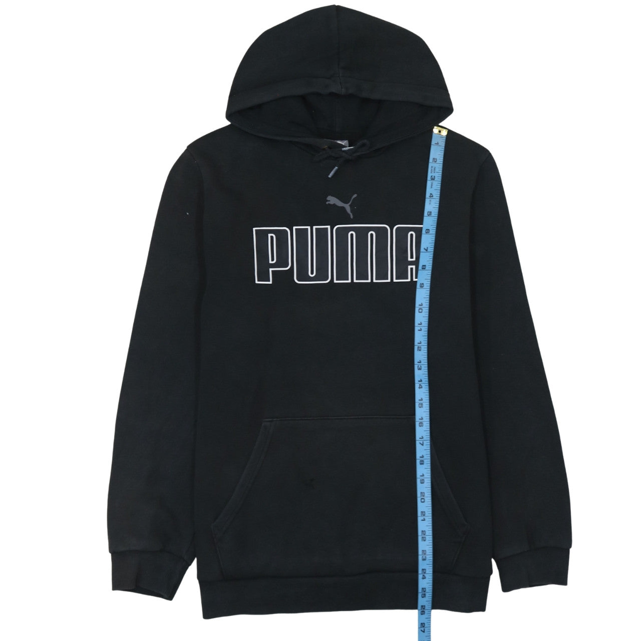 Mens UK Size M PUMA Black Pullover Hoodie