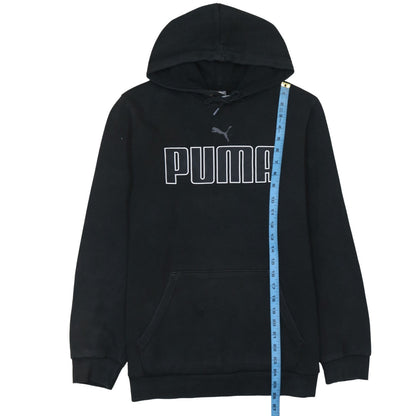 Mens UK Size M PUMA Black Pullover Hoodie