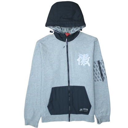 Mens UK Size XL Nike Grey Full Zip Hoodie