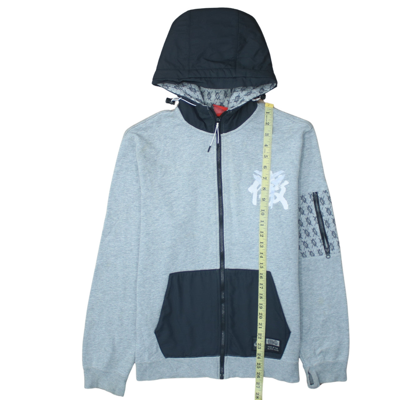 Mens UK Size XL Nike Grey Full Zip Hoodie