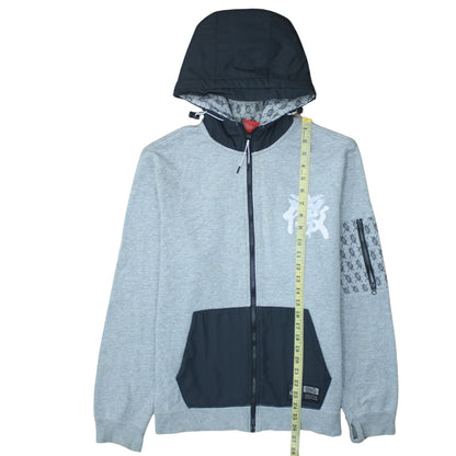 Mens UK Size XL Nike Grey Full Zip Hoodie