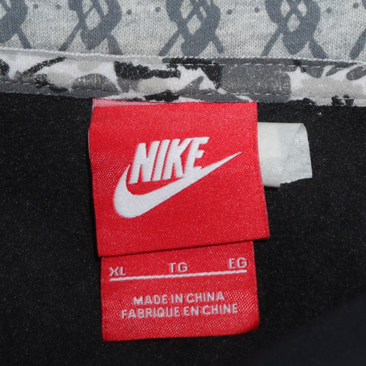 Mens UK Size XL Nike Grey Full Zip Hoodie