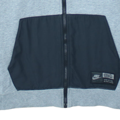 Mens UK Size XL Nike Grey Full Zip Hoodie