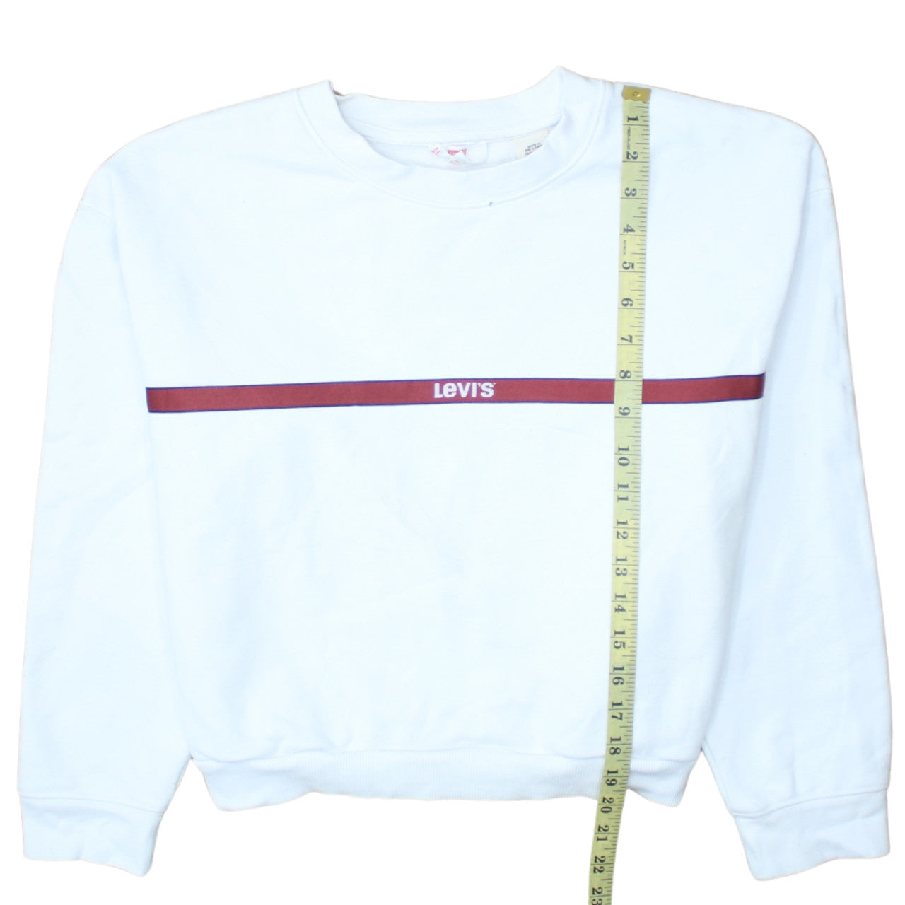 Womens UK Size S Levi's White Pullover Sweatshirt