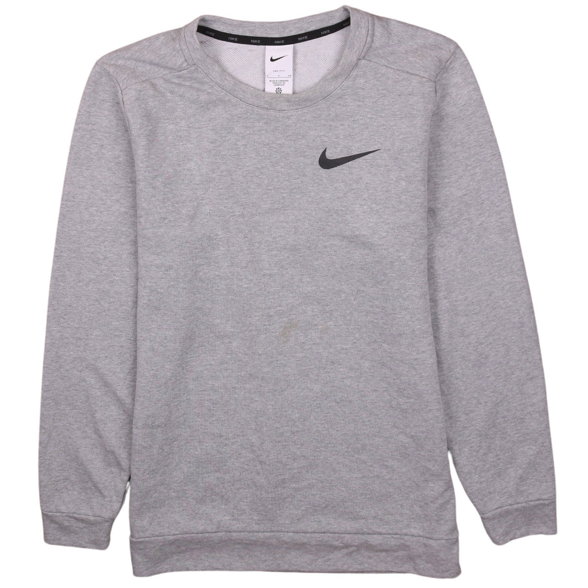 Mens UK Size S Nike Grey Pullover Sweatshirt