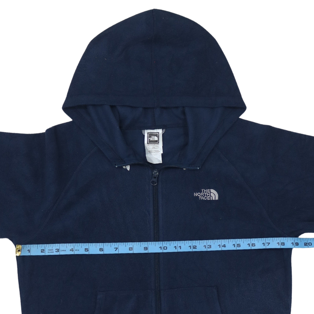 Boys UK Size L The North Face Blue Full Zip Hoodie
