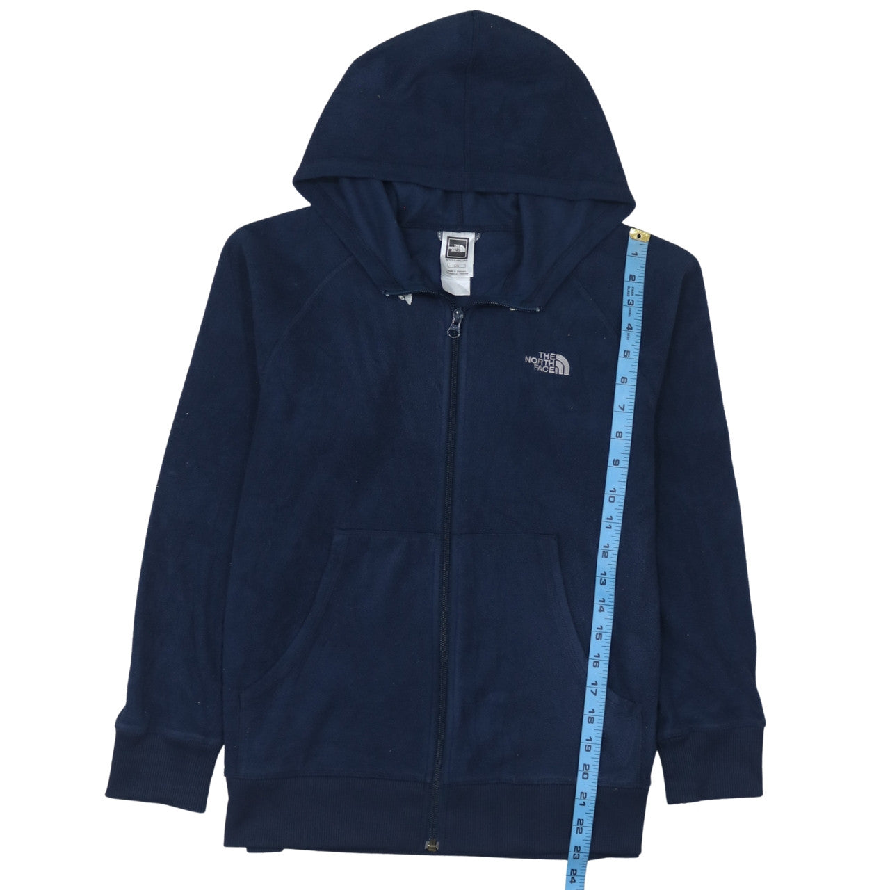 Boys UK Size L The North Face Blue Full Zip Hoodie
