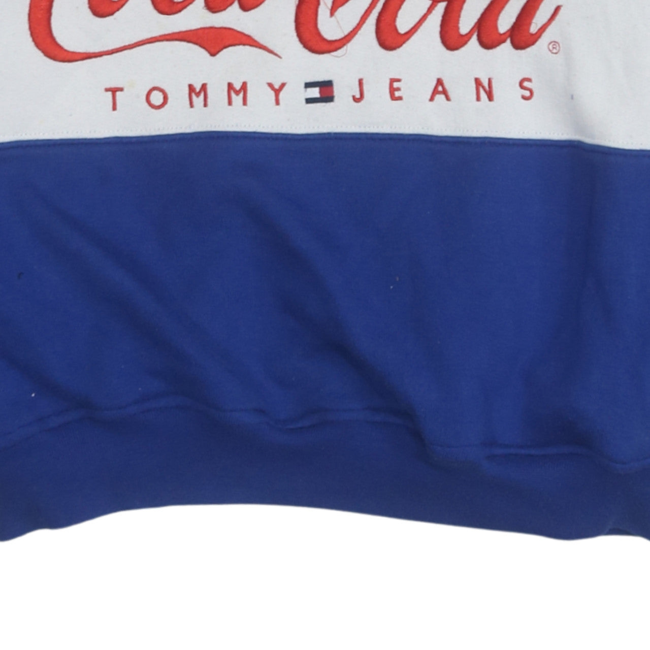 Womens UK Size M Tommy Jeans Blue Pullover Sweatshirt