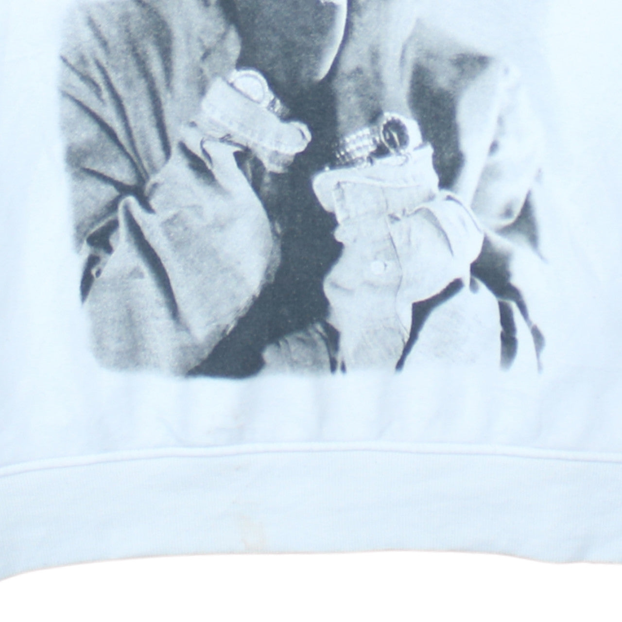 Womens UK Size S 2Pac White Pullover Hoodie