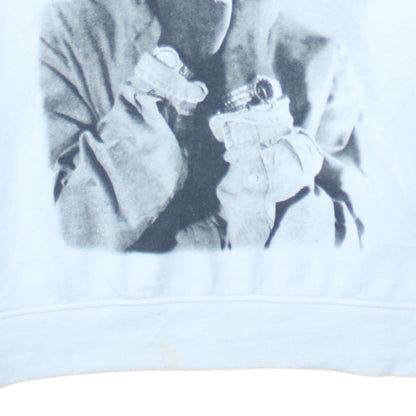 Womens UK Size S 2Pac White Pullover Hoodie