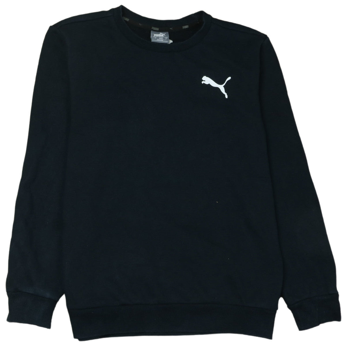 Mens UK Size S PUMA Black Pullover Sweatshirt