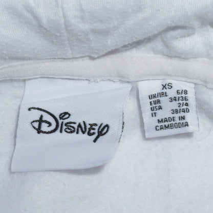 Womens UK Size XS Disney White Pullover Hoodie