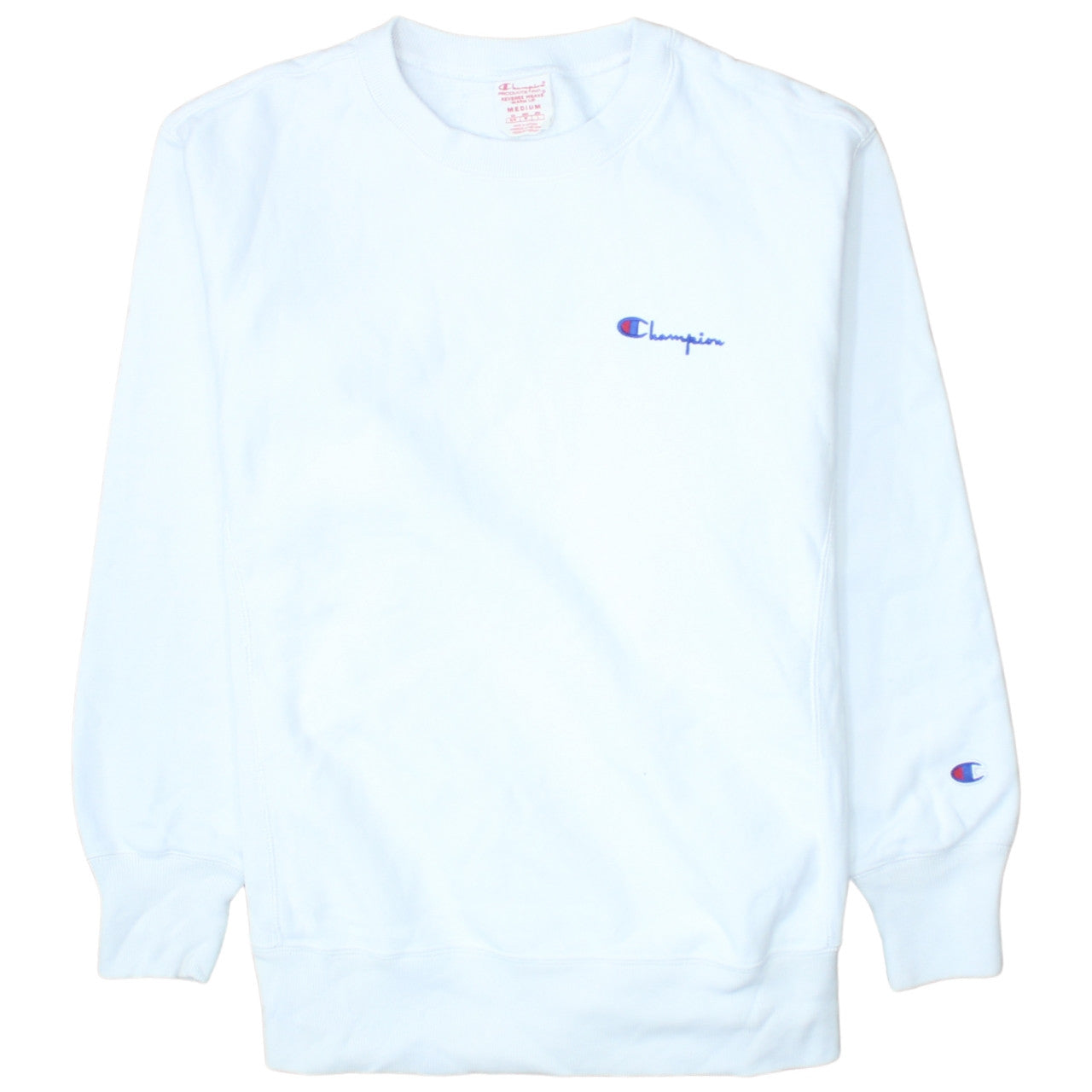 Mens UK Size M Champion White Pullover Sweatshirt