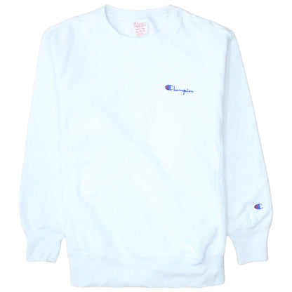 Mens UK Size M Champion White Pullover Sweatshirt