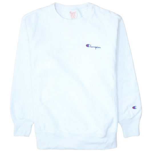 Mens UK Size M Champion White Pullover Sweatshirt