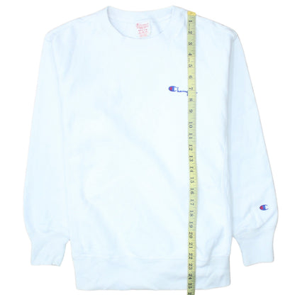 Mens UK Size M Champion White Pullover Sweatshirt