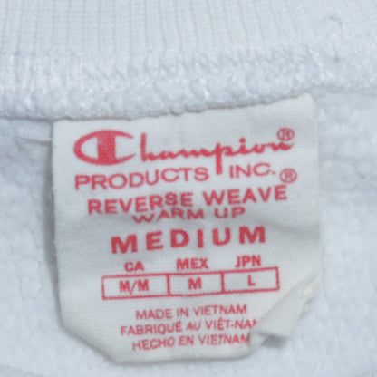 Mens UK Size M Champion White Pullover Sweatshirt