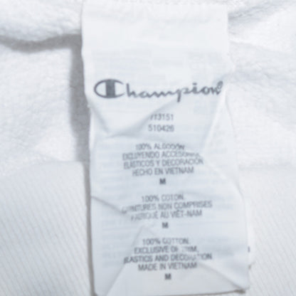 Mens UK Size M Champion White Pullover Sweatshirt