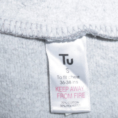 Mens UK Size S TU Grey Pullover Sweatshirt