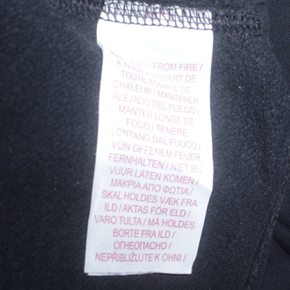 Nike Boys Black XL Pullover Hoodie with Multi Logo Print