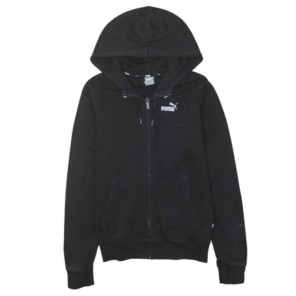 Womens UK Size S PUMA Black Full Zip Hoodie