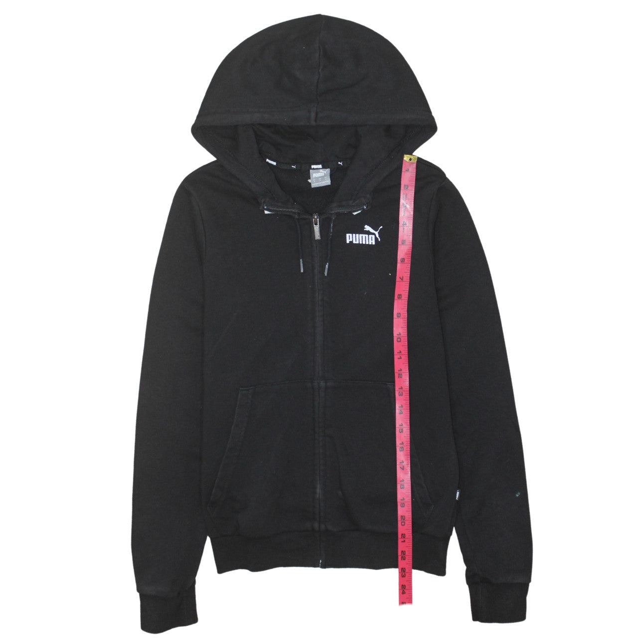 Womens UK Size S PUMA Black Full Zip Hoodie