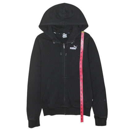 Womens UK Size S PUMA Black Full Zip Hoodie